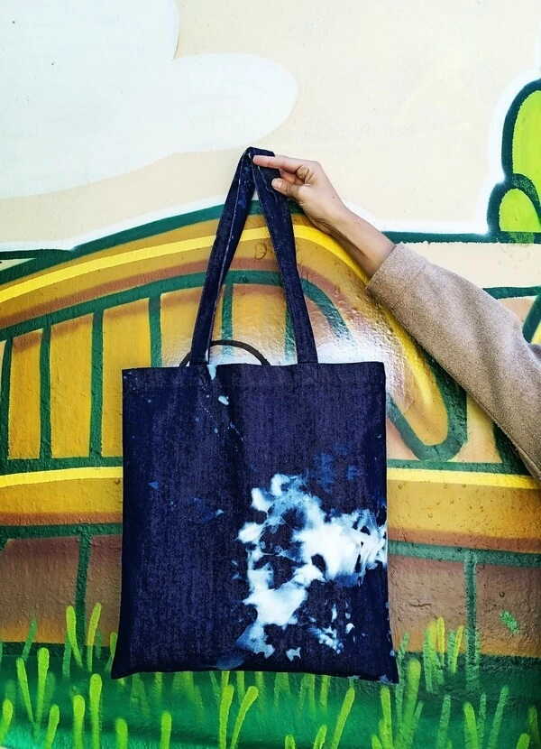 Tote Bag Jean Tie and Dye Uni