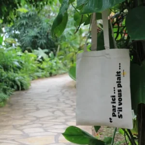 Tote bag "Par ici s'il vous plait"