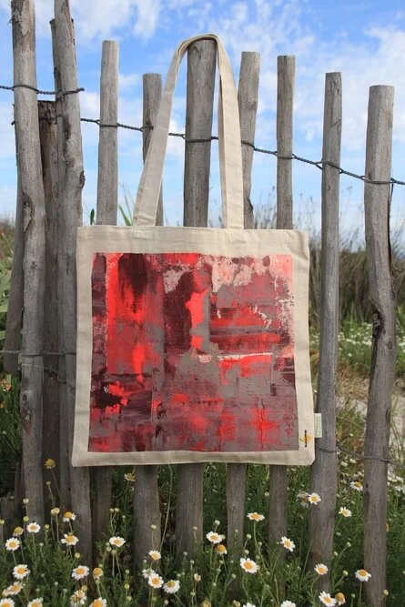 Tote bag peint